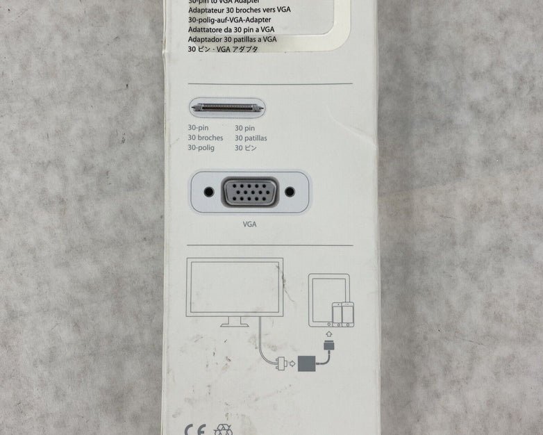 Genuine Apple A1368 MC552ZM/B 30 Pin To VGA Adapter NOS
