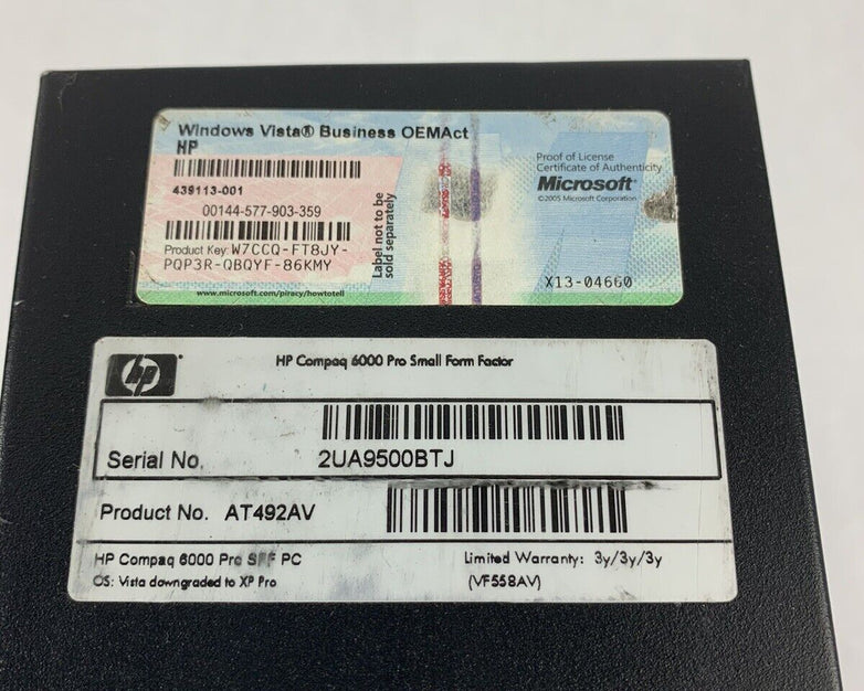 HP Compaq Pro 4000, Core 2 Duo E7500, 2G Ram, TESTED no HDD and OS.