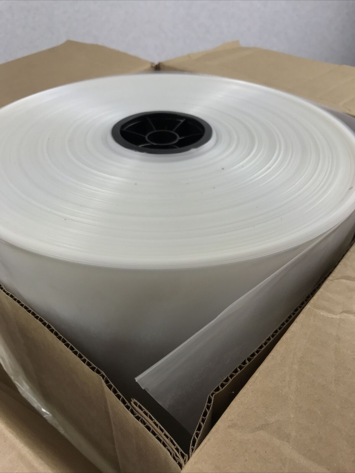 12" x 1500 Roll of 4-Mil Clear Poly Tubing