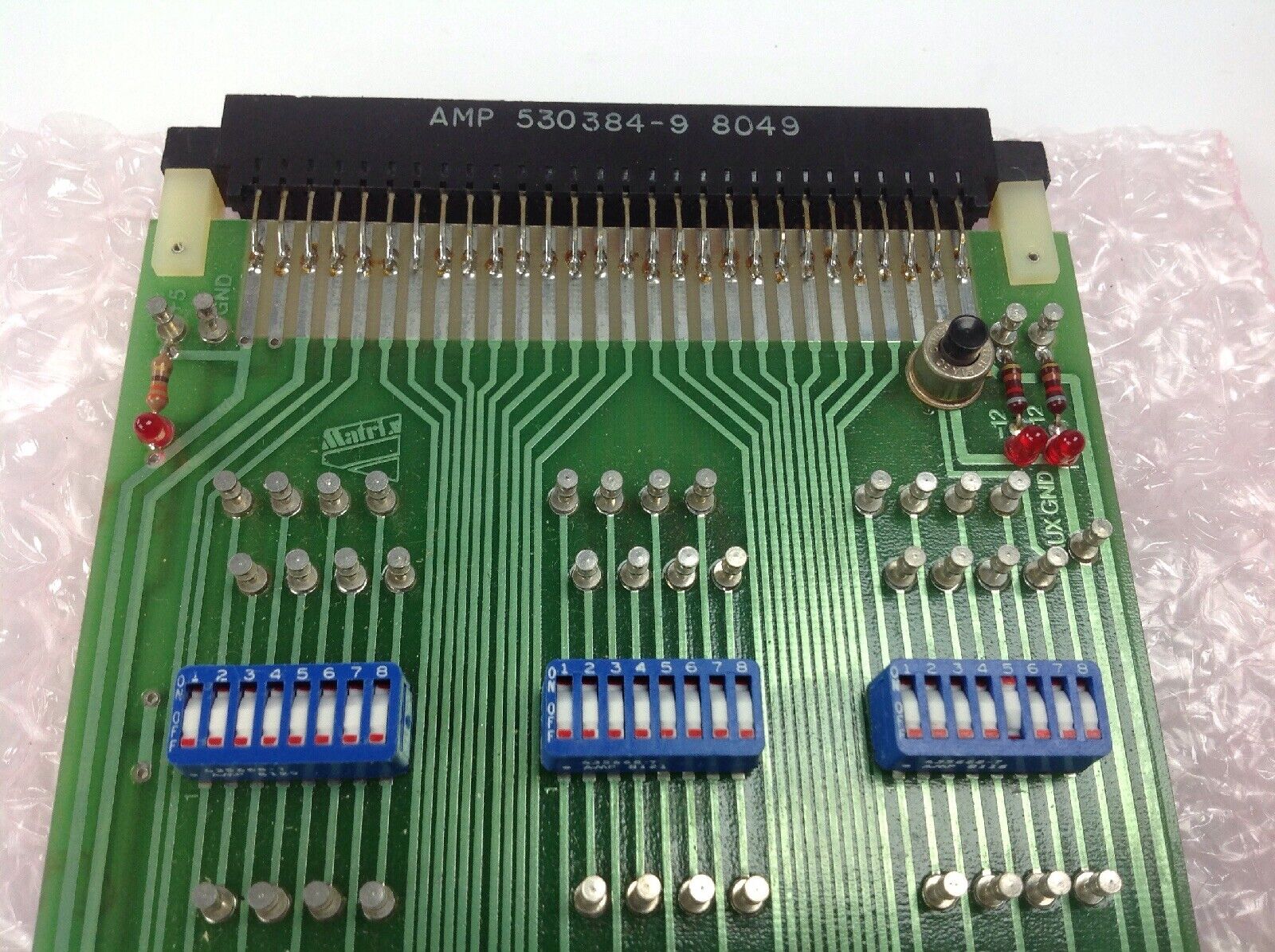 Ace P 2VO 311 Circuit Board 7911/SEC Rev B 06019 Connector Amp 530384-9 8049