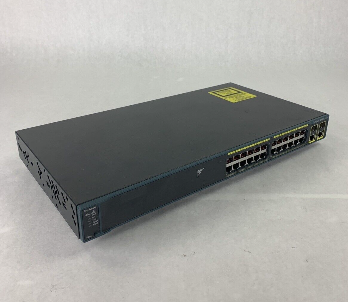 Cisco WS-C2960-24TC-L 24-Port Ethernet Managed Switch