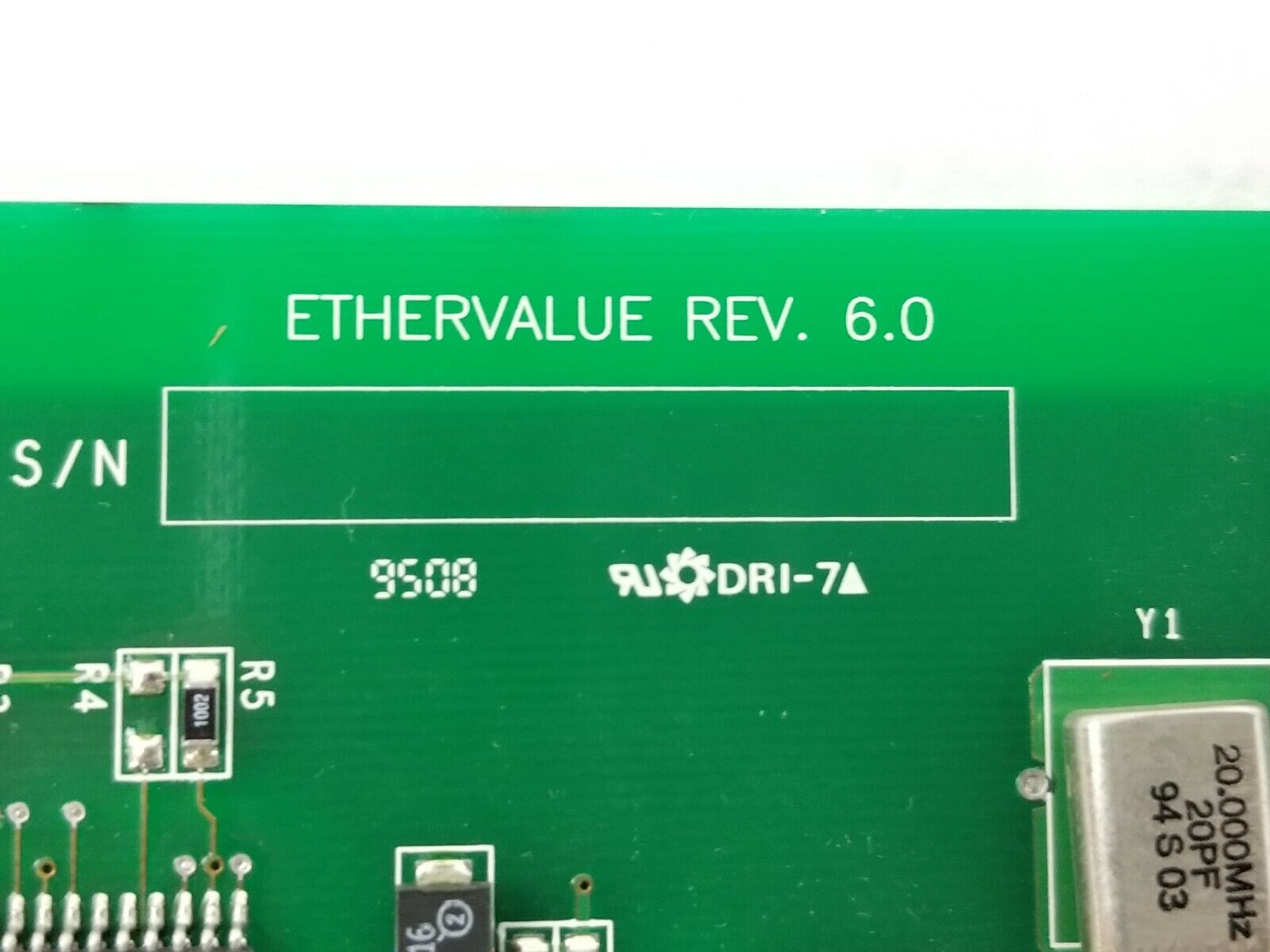 Alta Research Ethervalue 16Bit ISA Network Card.