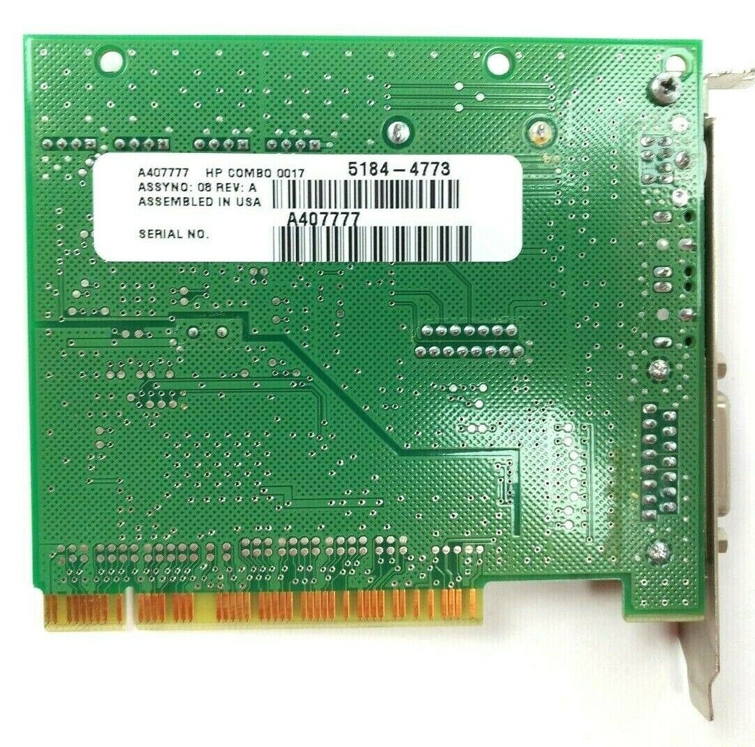 HP Ensoniq 5184-4773  Combo Sound / Gameport PCI Card 4001044101 REV A