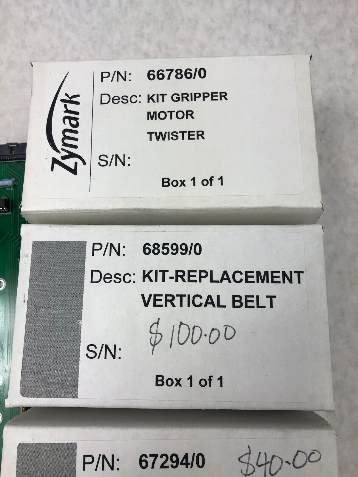 Lot of Zymark Bio Rad Twister Robot Spare Replacement Parts