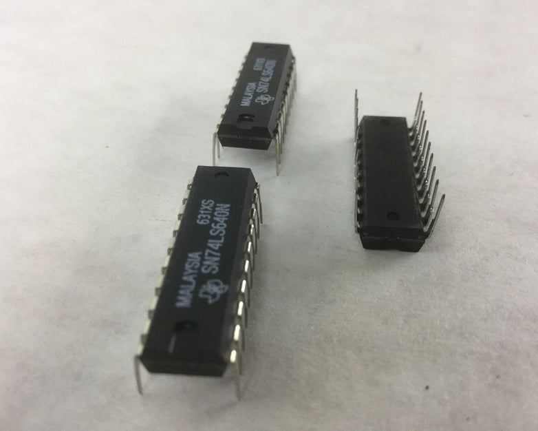 TEXAS SN74LS640N, IC BUS TRANSCEIVER 8BIT 20 DIP, Lot of 3