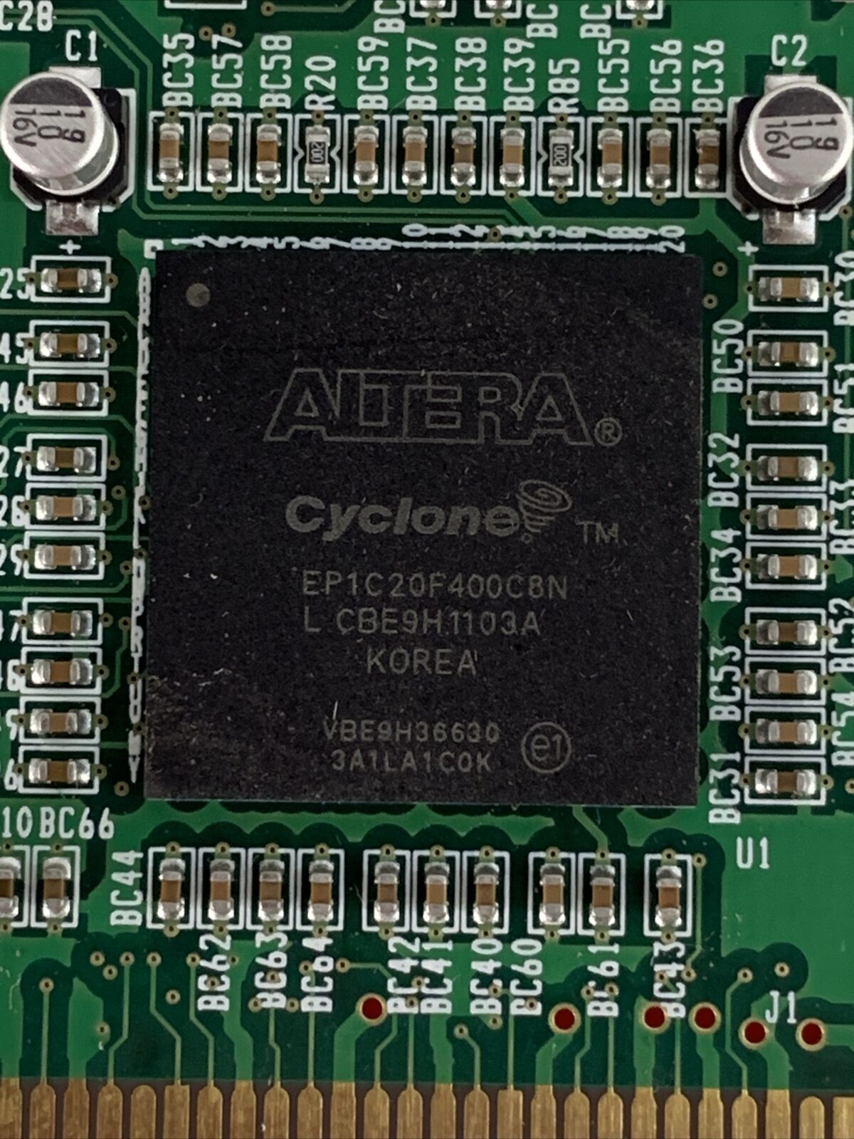 Altera Cyclone EP1C20 Card with Audio Input Board
