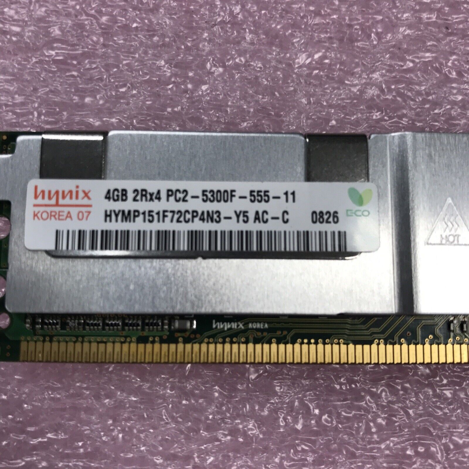Hynix 12GB Kit 3x4GB 2Rx4 PC2 -5300F-555-11 Ram HYMP151F72CP4N3