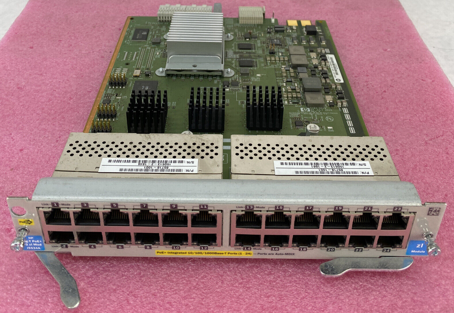 HP ProCurve Gig-T PoE E5406 zl Switch Module J9534A 5064-2002 A-5333-D3 NO POWER