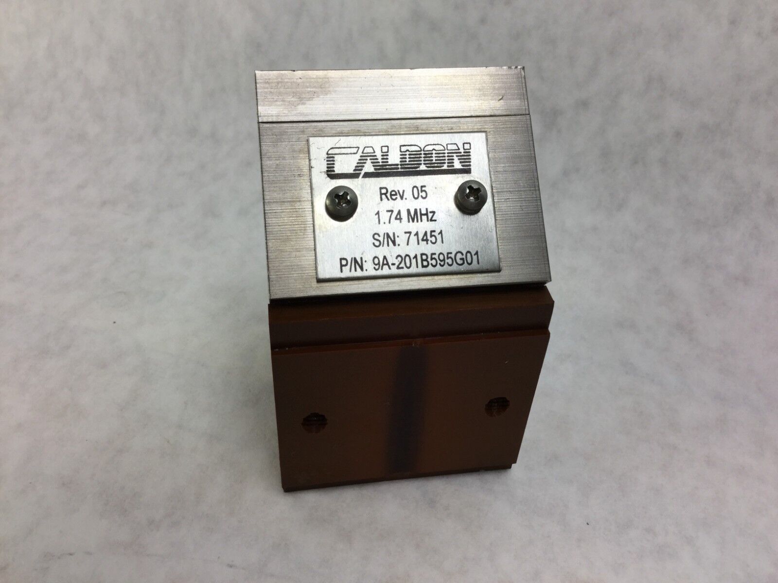 Caldon 9A-201B595G01 1.74 MHz CW 7967  OW 38.00  HW .635  Untested
