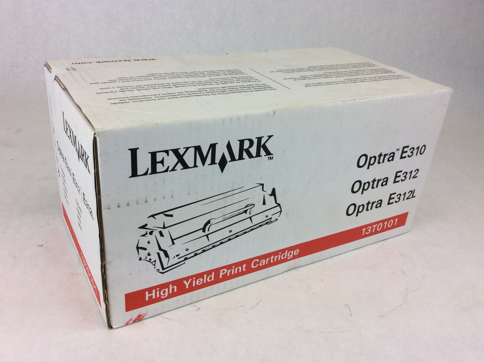 Lexmark High Yield Toner Ink 13T0101 Optra E310 E312 E312L