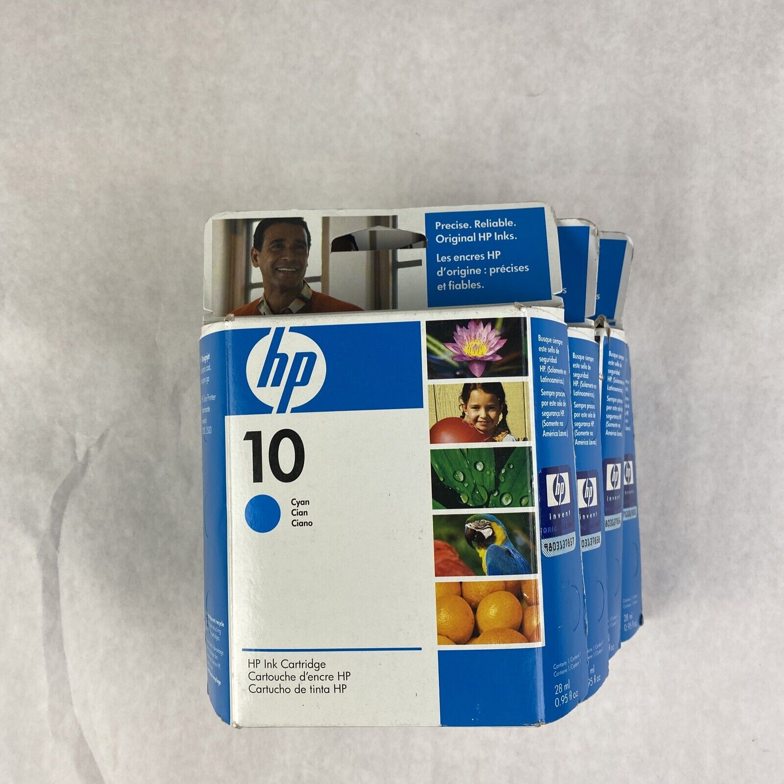 HP C4841A 10 Cyan Designjet Colorpro Ink cartridge exp 01/2011 lot of 4