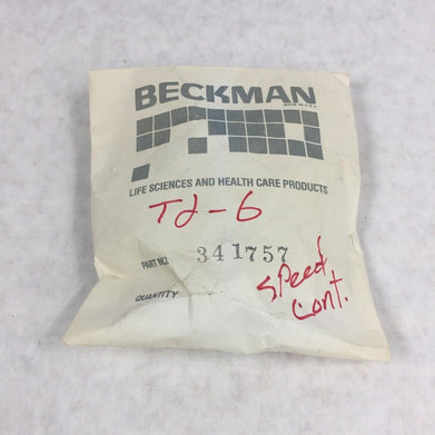 Beckman TJ-6 Centrifuge Speed Control AY 120 VAC 60 Hz 341757