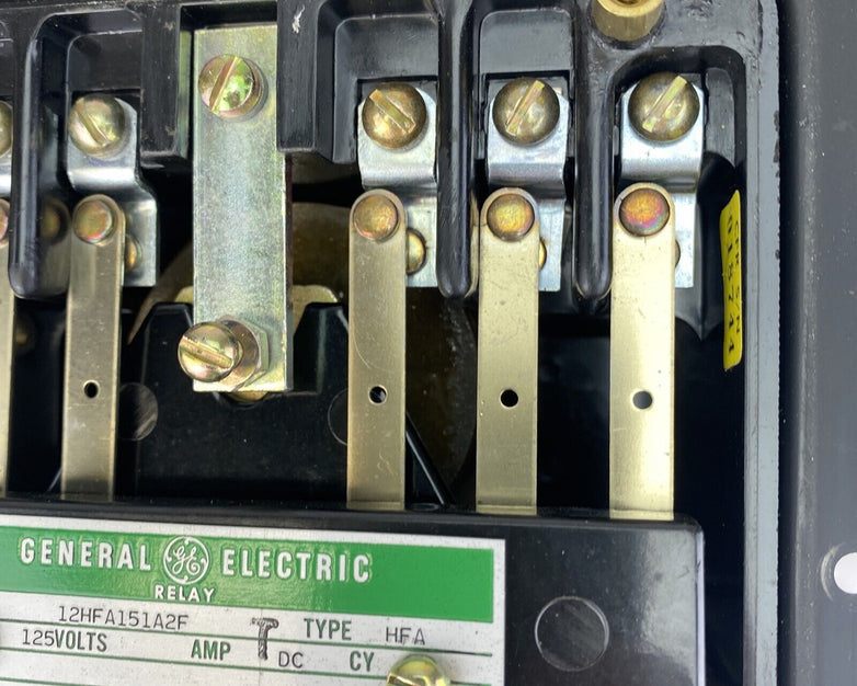 GE 12HFA151A2F Type HFA 5.5x6" 125VDC wall mount auxiliary relay