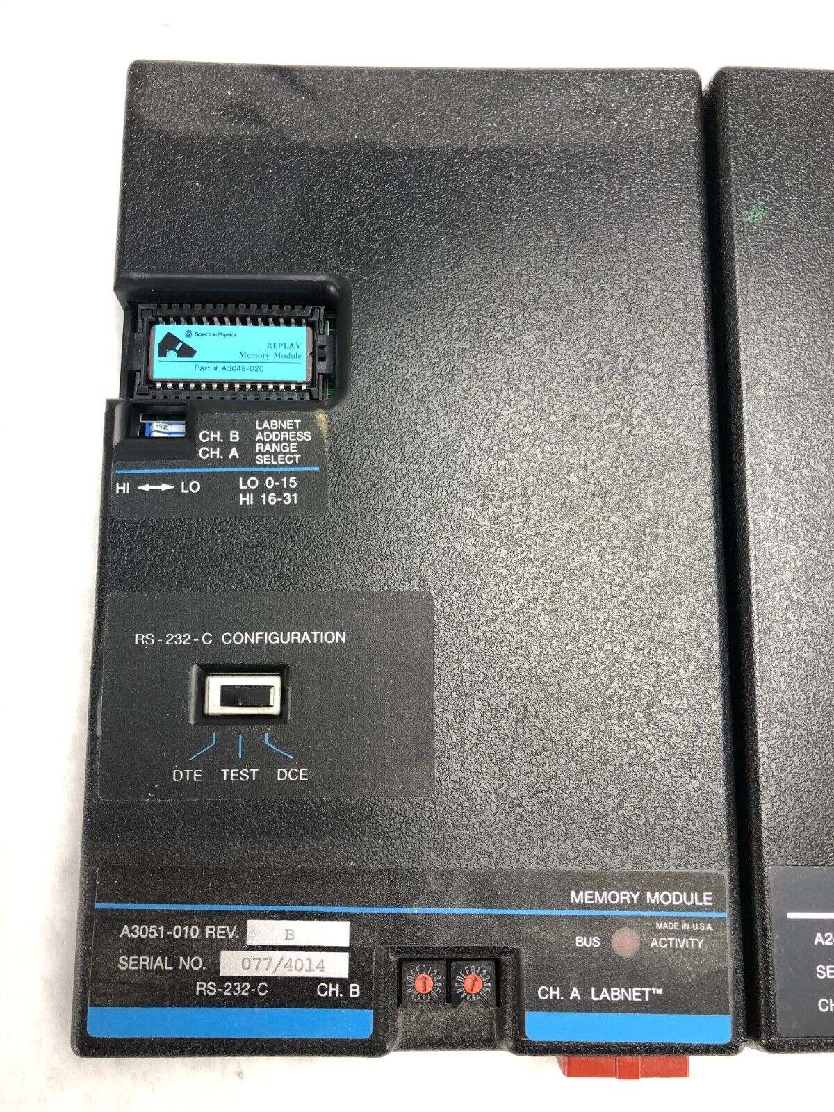 Spectra Physics LabNet A3051-010 A2488-010 A2490-010 Memory Modules