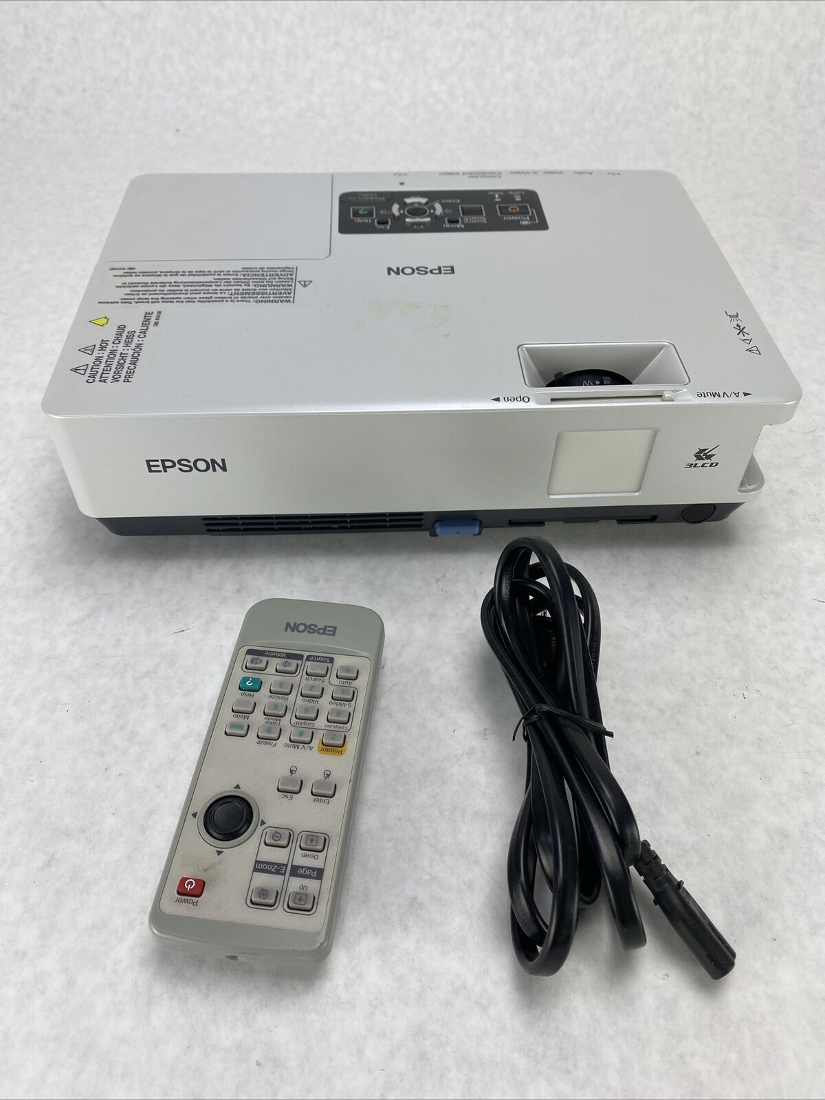Epson PowerLite EMP-1705 3LCD Multimedia Projector 1622 Lamp Hours + Remote