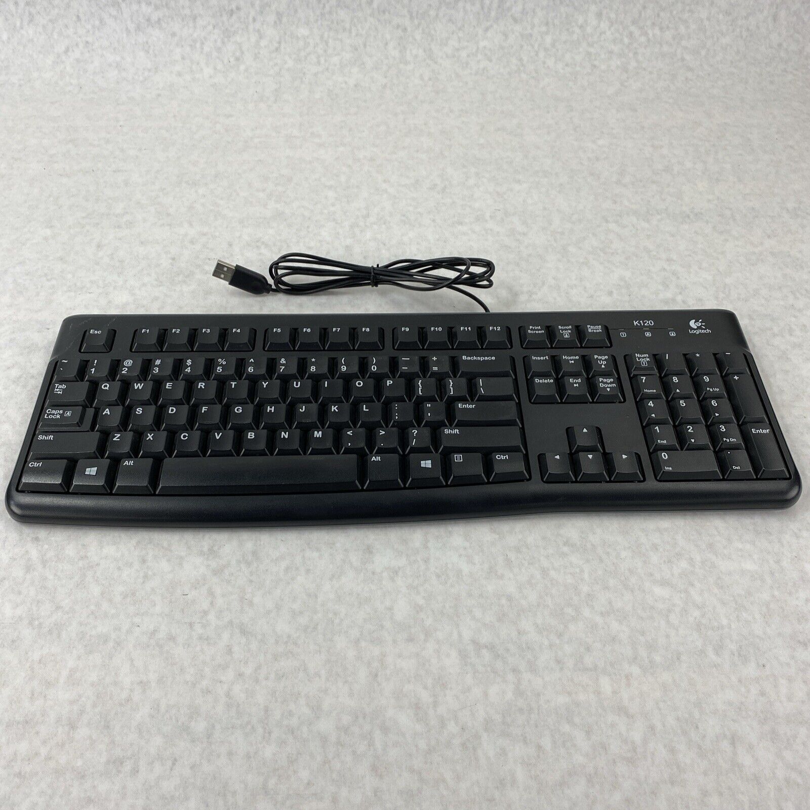 Lot of 6 Logitech K120 Wired Plug-and-Play USB Standard Keyboard