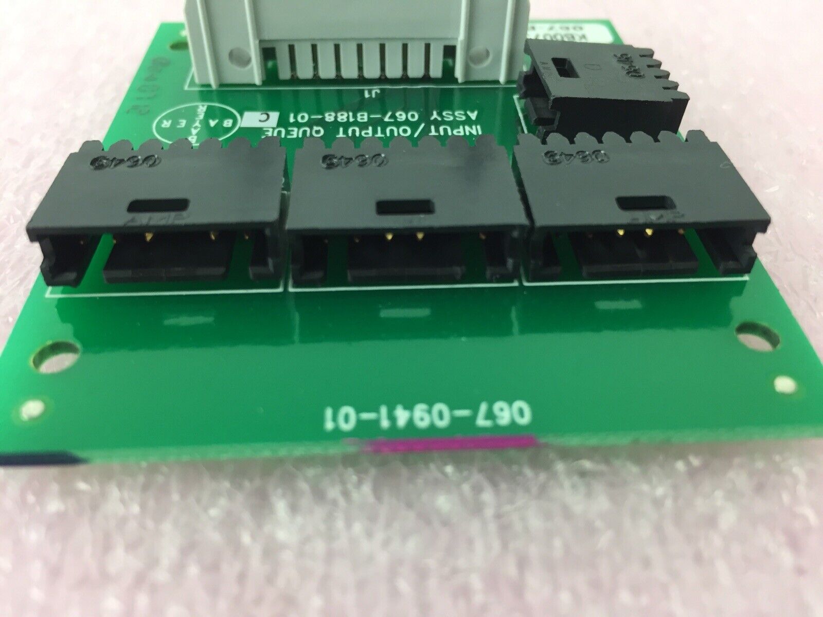 Bayer Input Output Queue Assy - Board 067-B188-01C - 067-0941-01