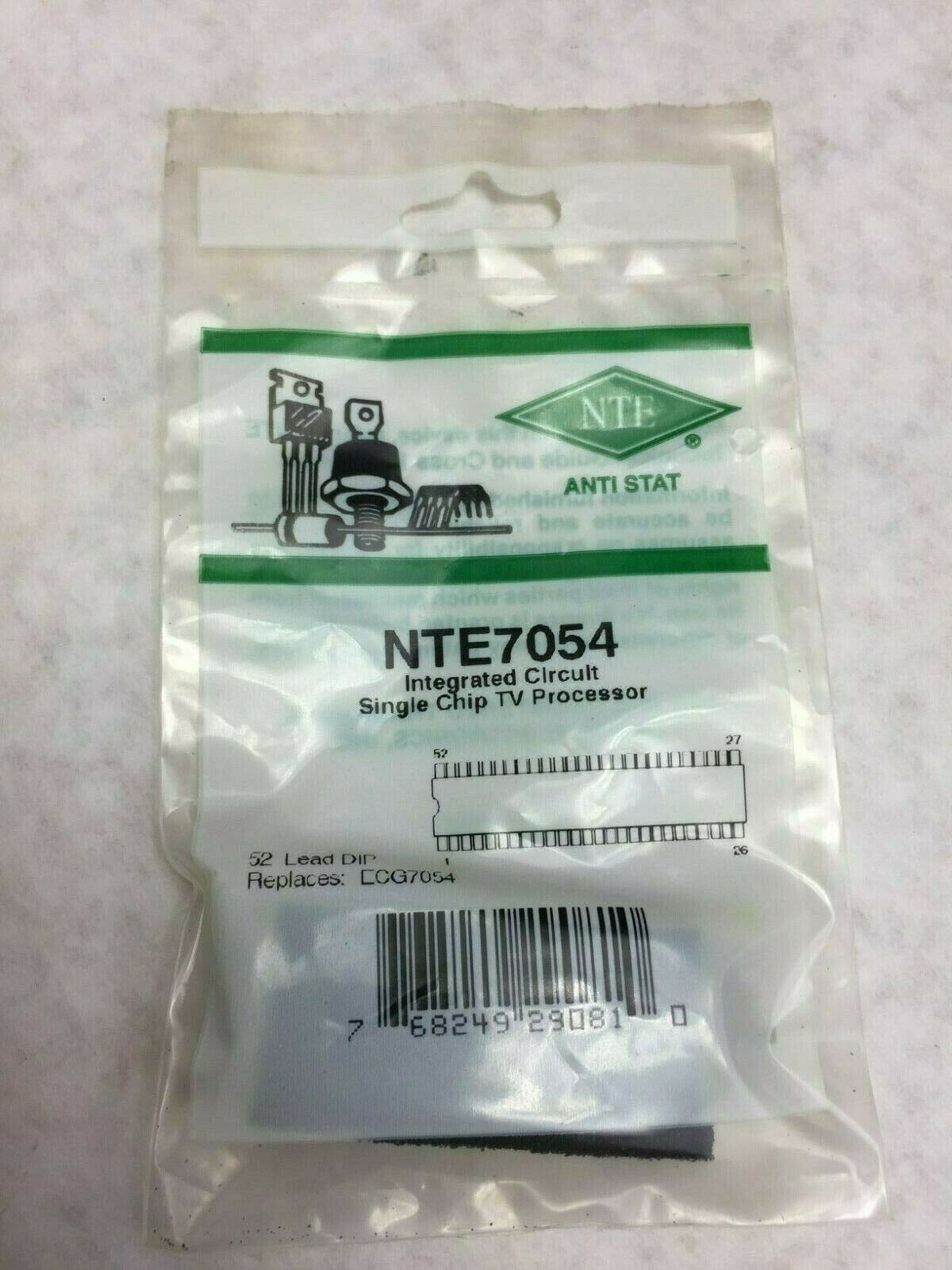 NTE NTE7054 Integrated Circuit Single Chip TV Processor 52 Lead Dip