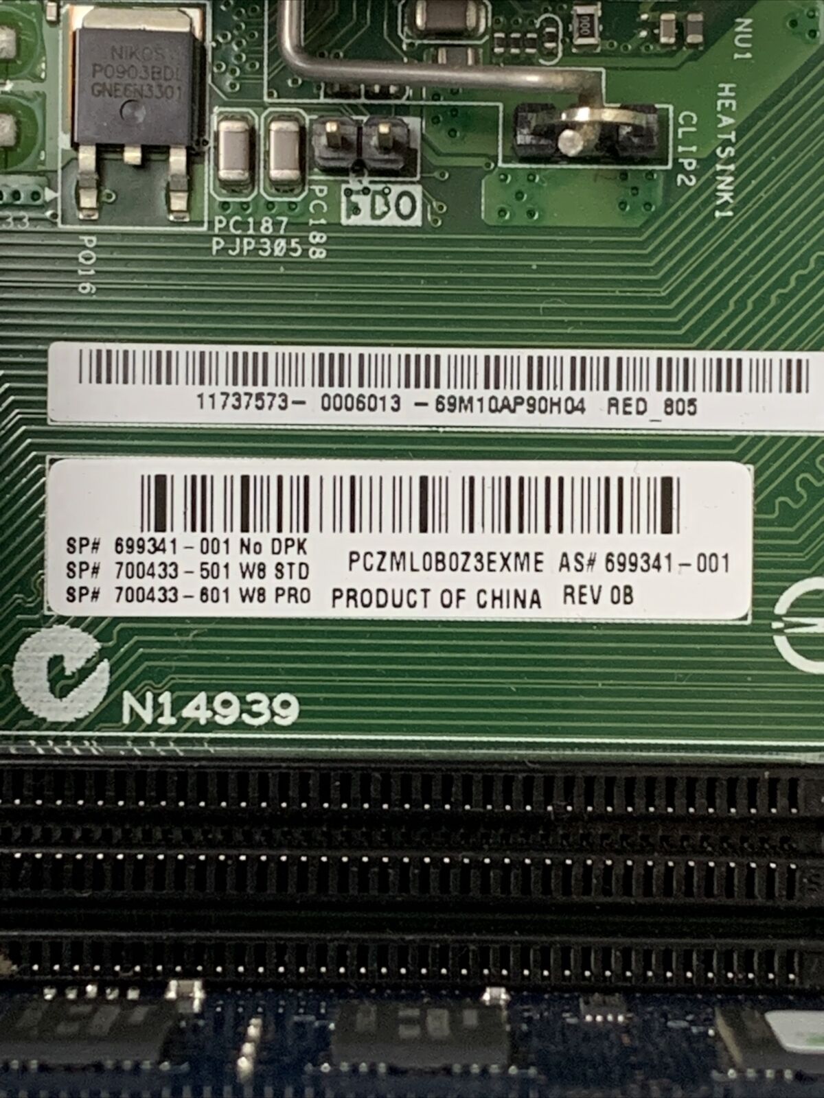 HP P2-1334 MT AMD E1-1200 1.4GHz 4GB RAM No HDD No OS