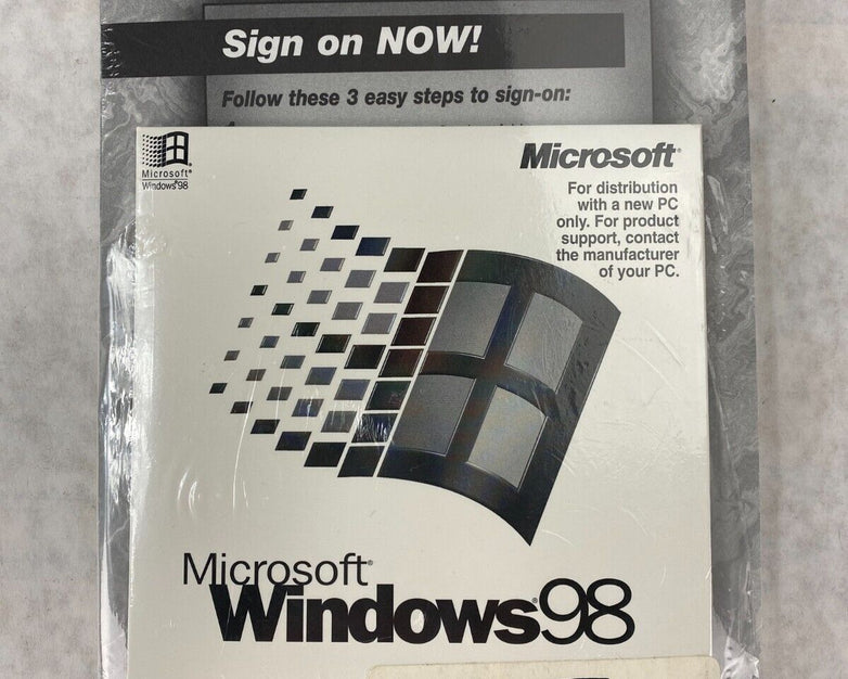 Microsoft Win 98 First Edition Windows 98 Full Operating System SEALED