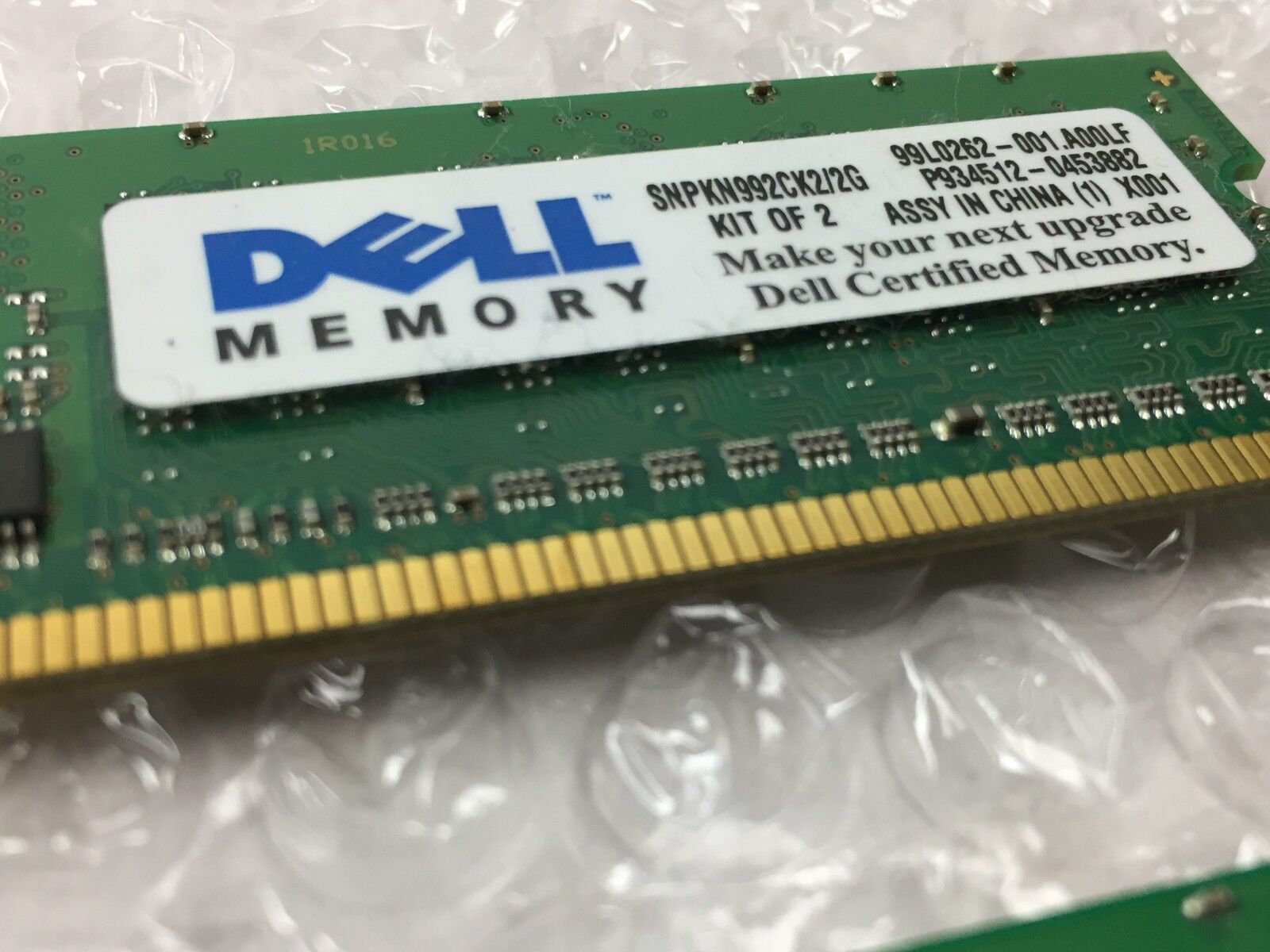 Kingston (2x1GB) 2GB of 1Rx8 PC2-6400E Dell Part # SNPKN992CK2/2G
