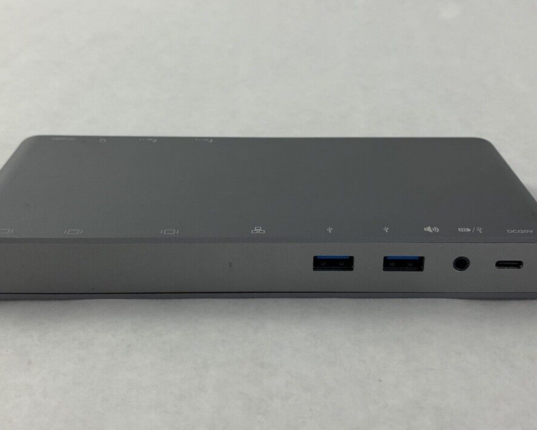 Monoprice USB-C Dual-Monitor Docking Station 100W  29434 w/ Power Supply