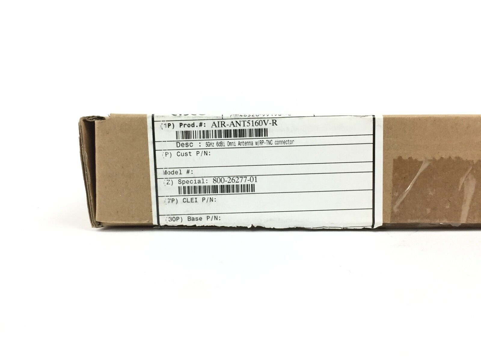 Cisco 800-26277-01 AIR-ANT5160V-R Mast and Beam Mount 5GHz, 6dBi Omnidirectional
