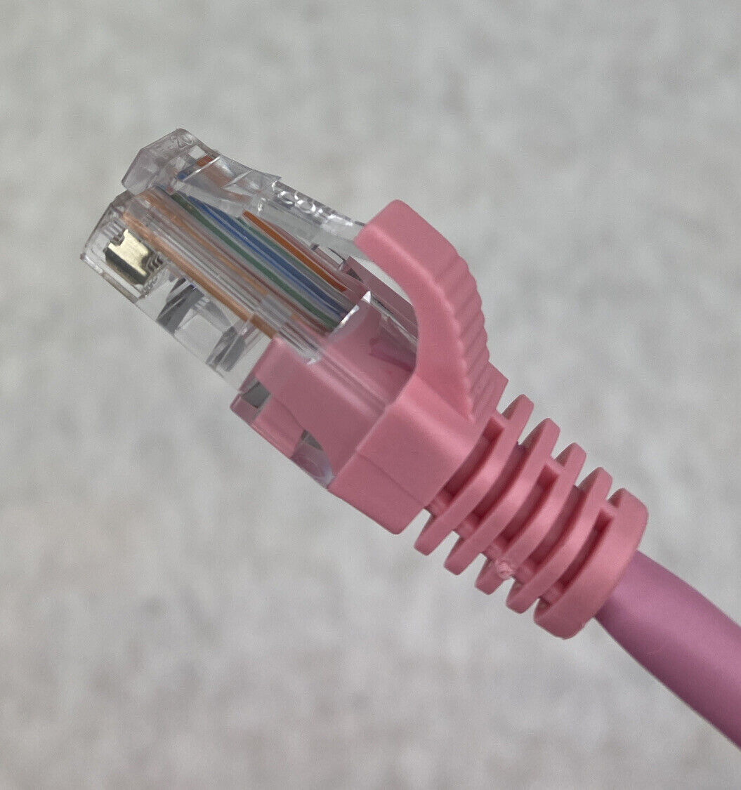 Lot( 10 ) 7ft Pink Cat5e C2G 00498 Snagless Unshielded UTP Ethernet Patch Cable