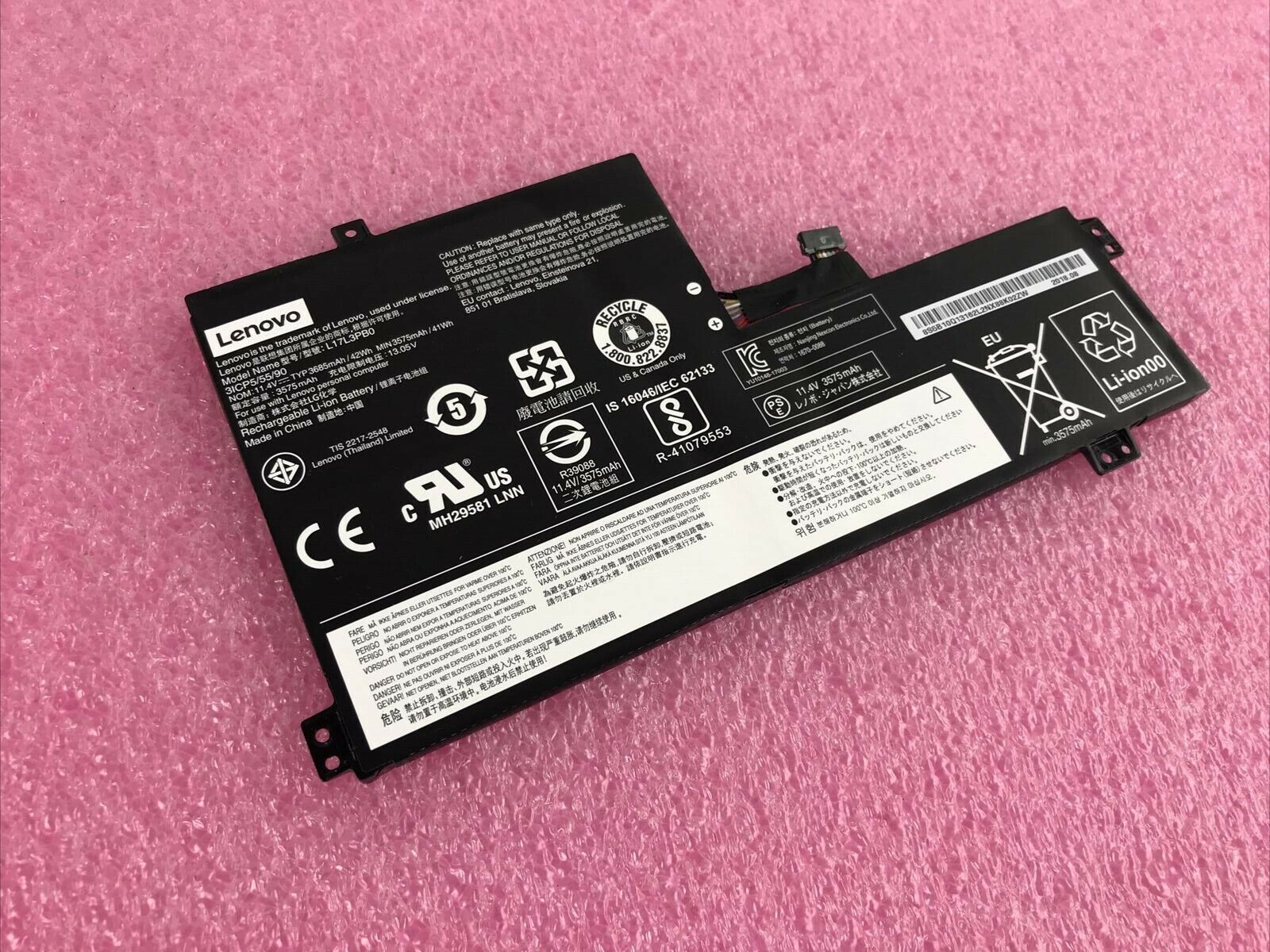 Genuine  L17L3PB0 Battery for Lenovo 100e 300e 500e Chromebook