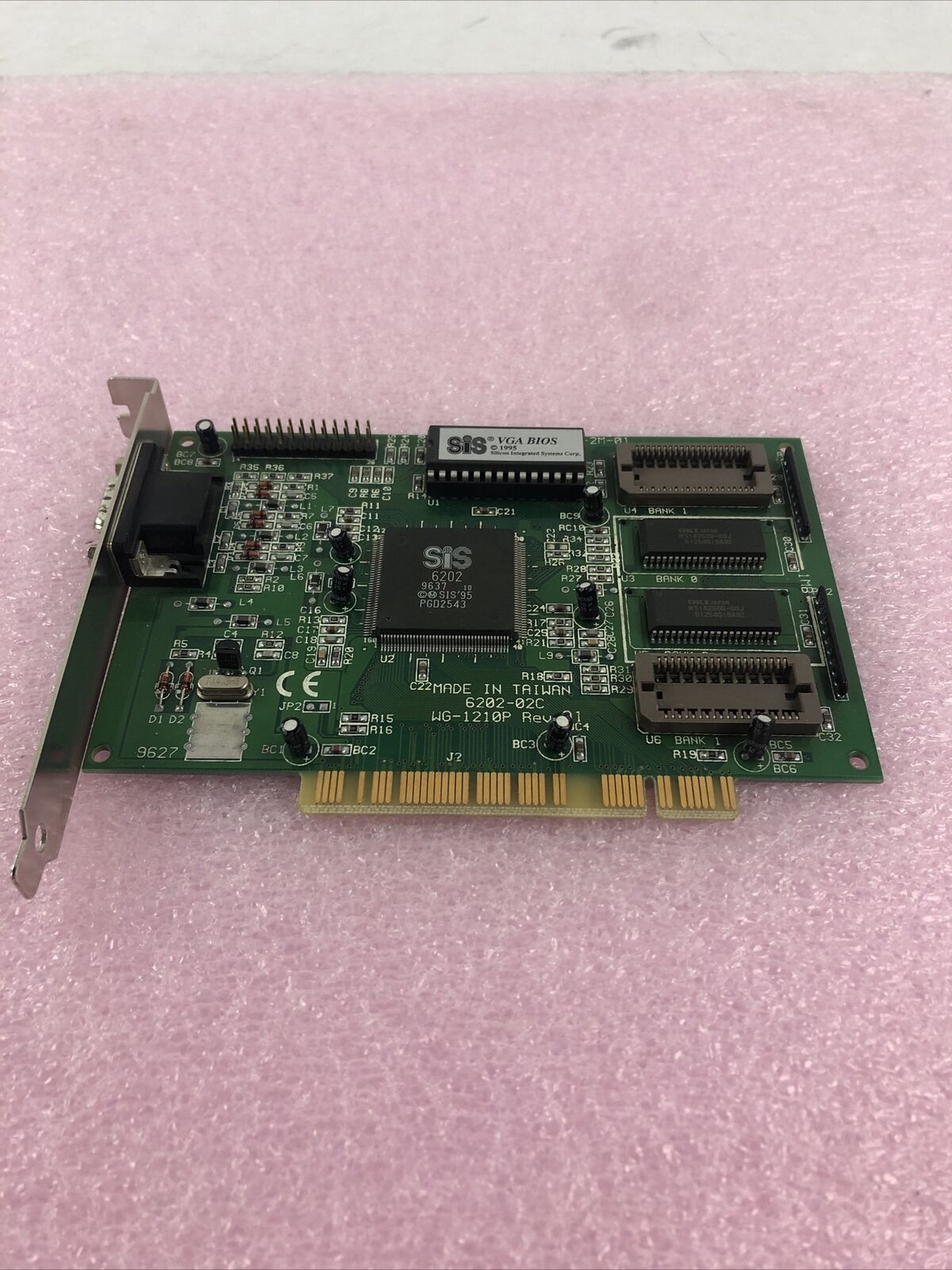 Silicon Integrated 6202-02C WG-1210P Rev.A1 VGA Video Card