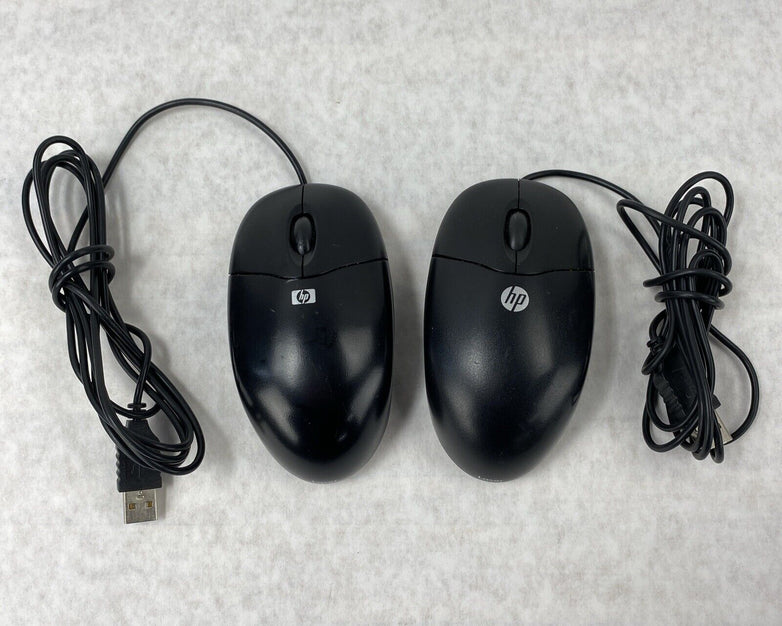 Lot of 2 HP 458407-002 USB 2-Button Optical Laser Sensor Mouse Black M-UAL-96