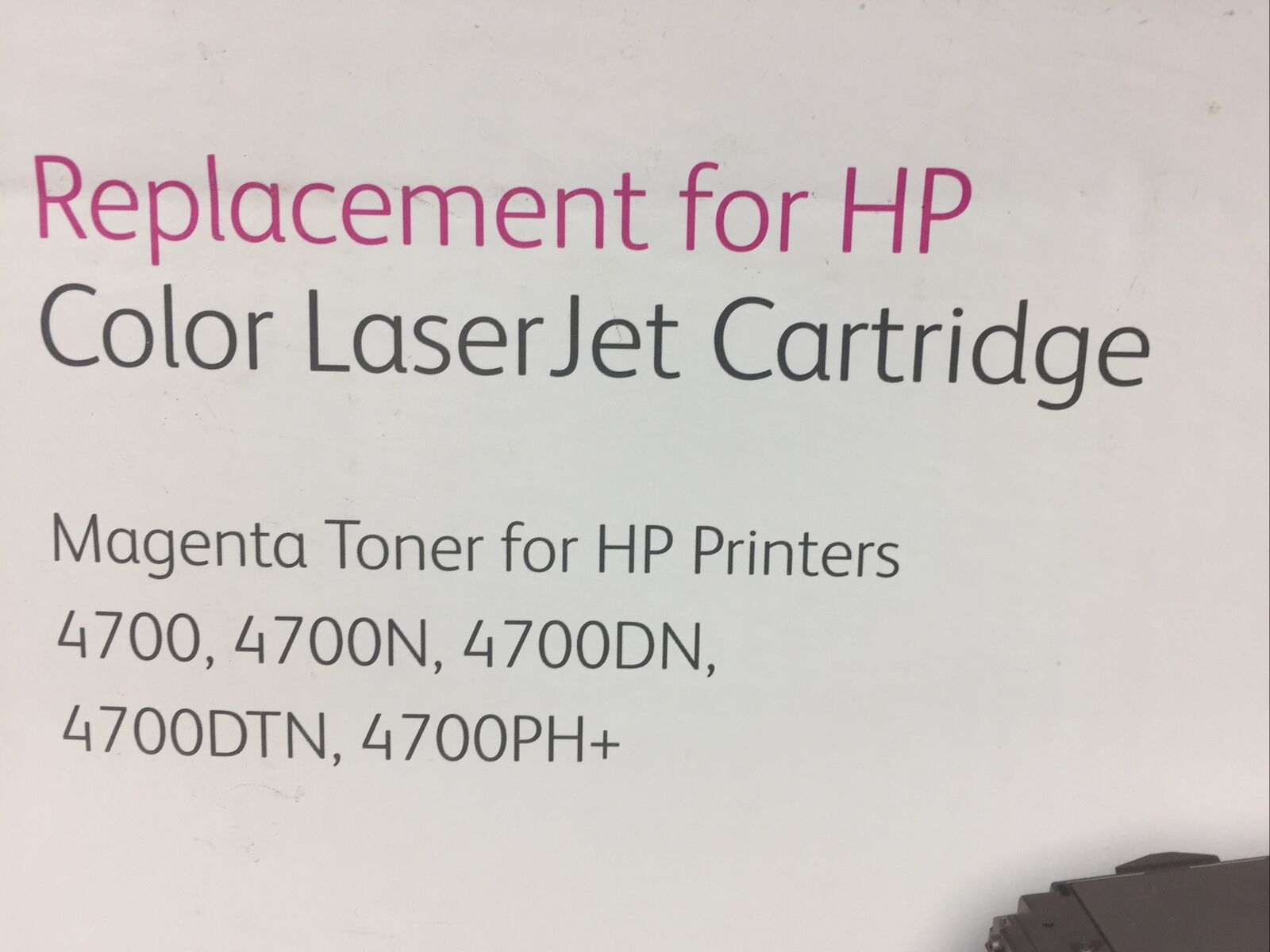 Xerox Replacement Magenta Toner Cartridge for HP 4700  Q5953A  13,100 page yield