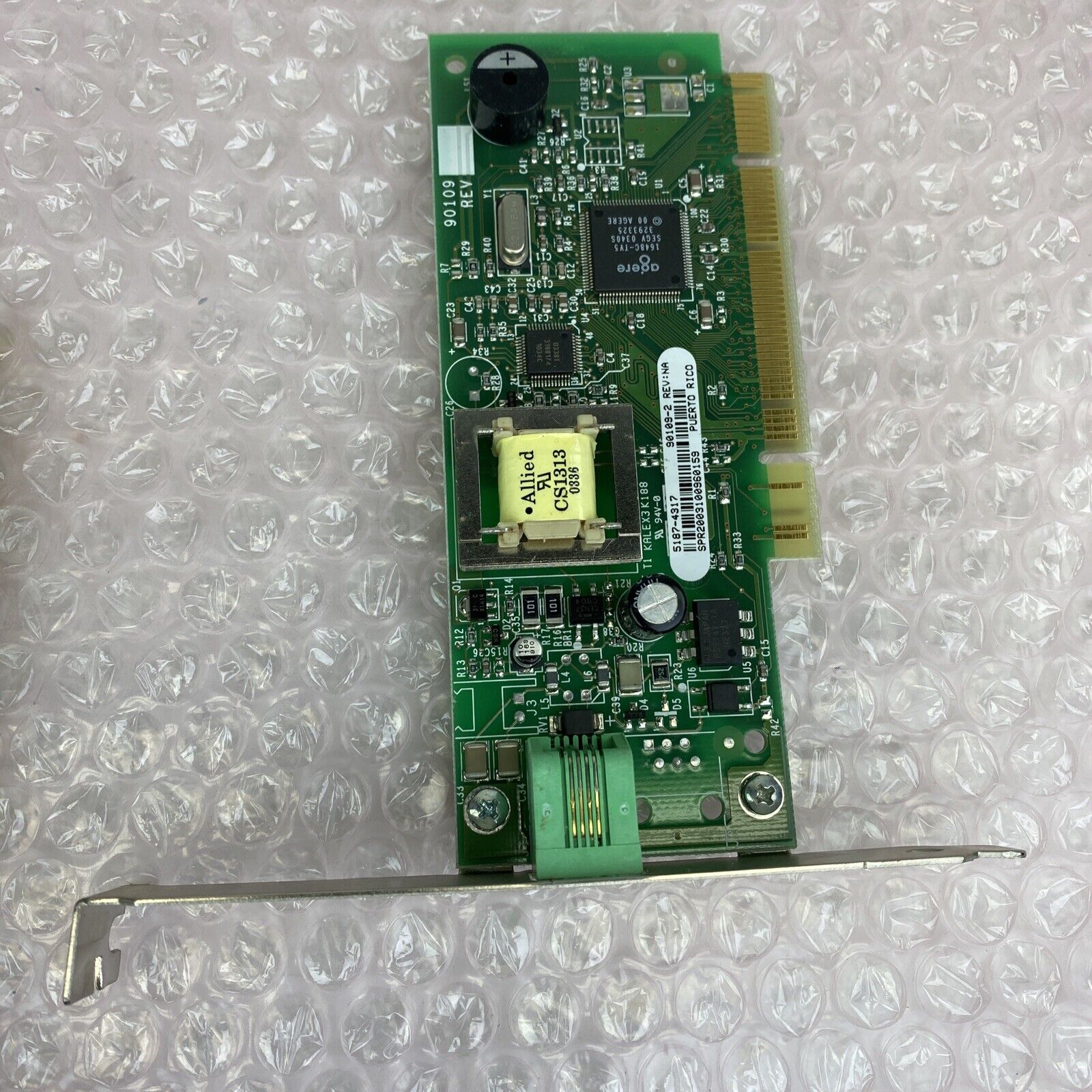 Lot of 3 various PCI card 56k fax modems Conexant KB5815G Agere 90109-2 P40