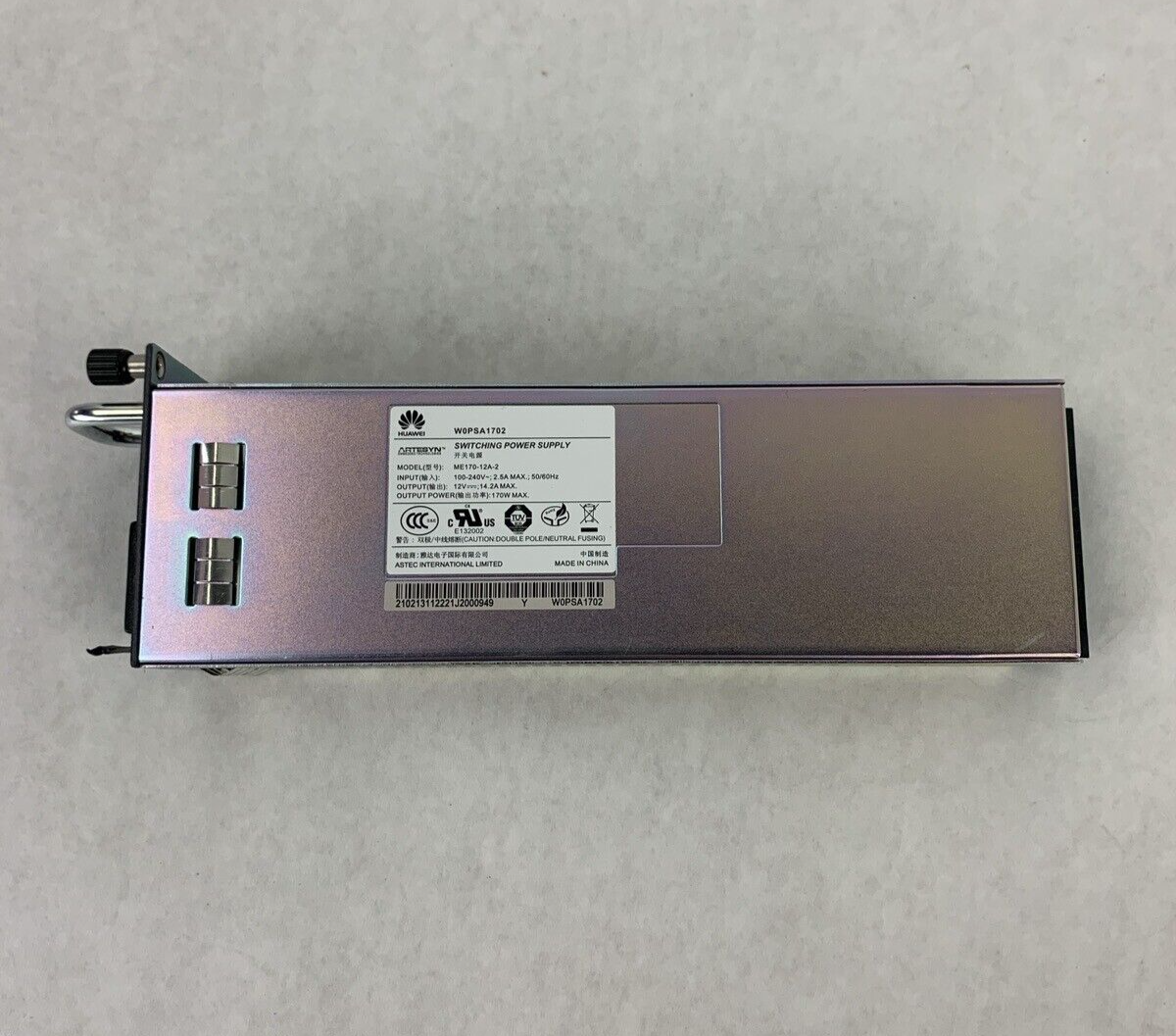 Huawei ME170-12A-2 W0PSA1702 Communication Firewall AC Switching Power Supply