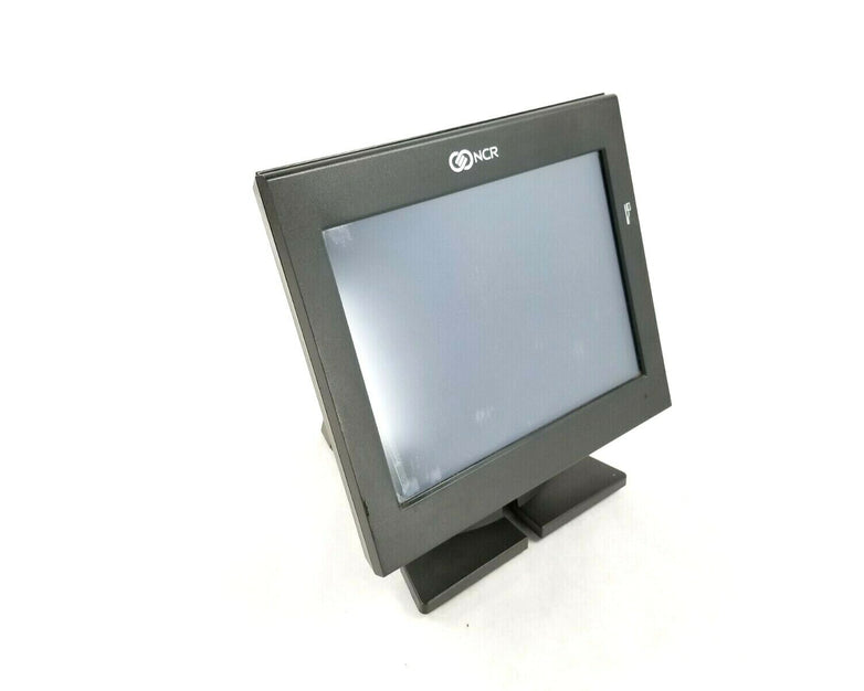 NCR P1230-0032-BA Intel Atom D2560 2GHz 4GB RAM Crack in Screen No AC Adapter.