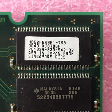HP D8267-69000 512MB 168-pin PC133 SDRAM DIMM Memory D8267A Lot of 2