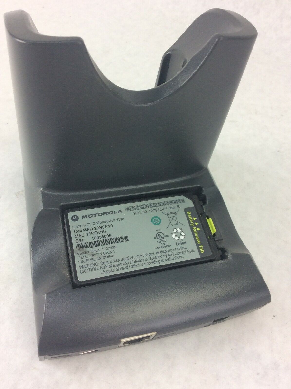 Symbol Motorola CRD3000-1000R Cradle for MC3090 w/ 82-127912 Battery