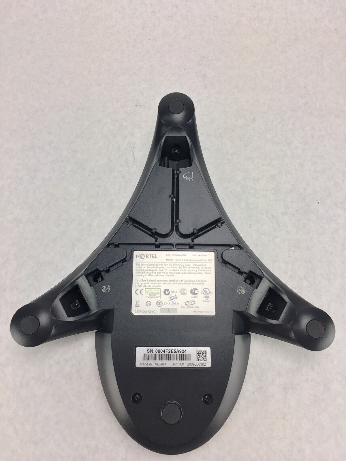 Nortel IP Audio Conference Phone 2033 w/PoE Module NTEX11AA70E6 only