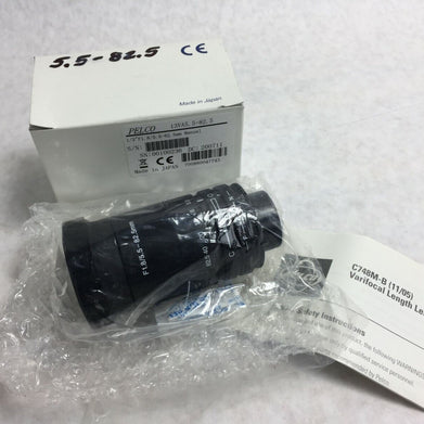 PELCO F1.8/5.5-82.5mm  Security Camera Lens  NIB
