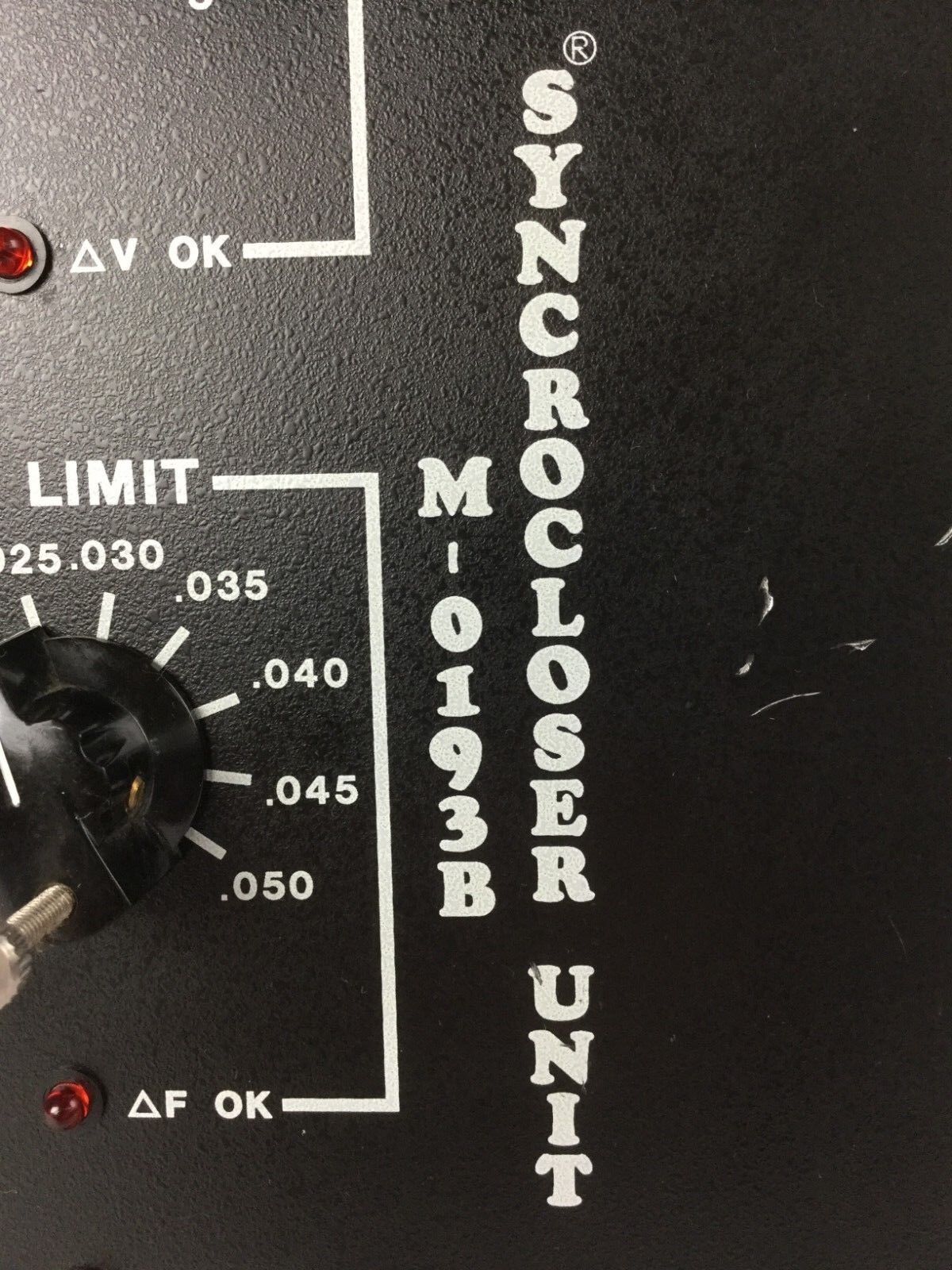BECKWITH Electric M-0193B Syncrocloser Unit   Untested