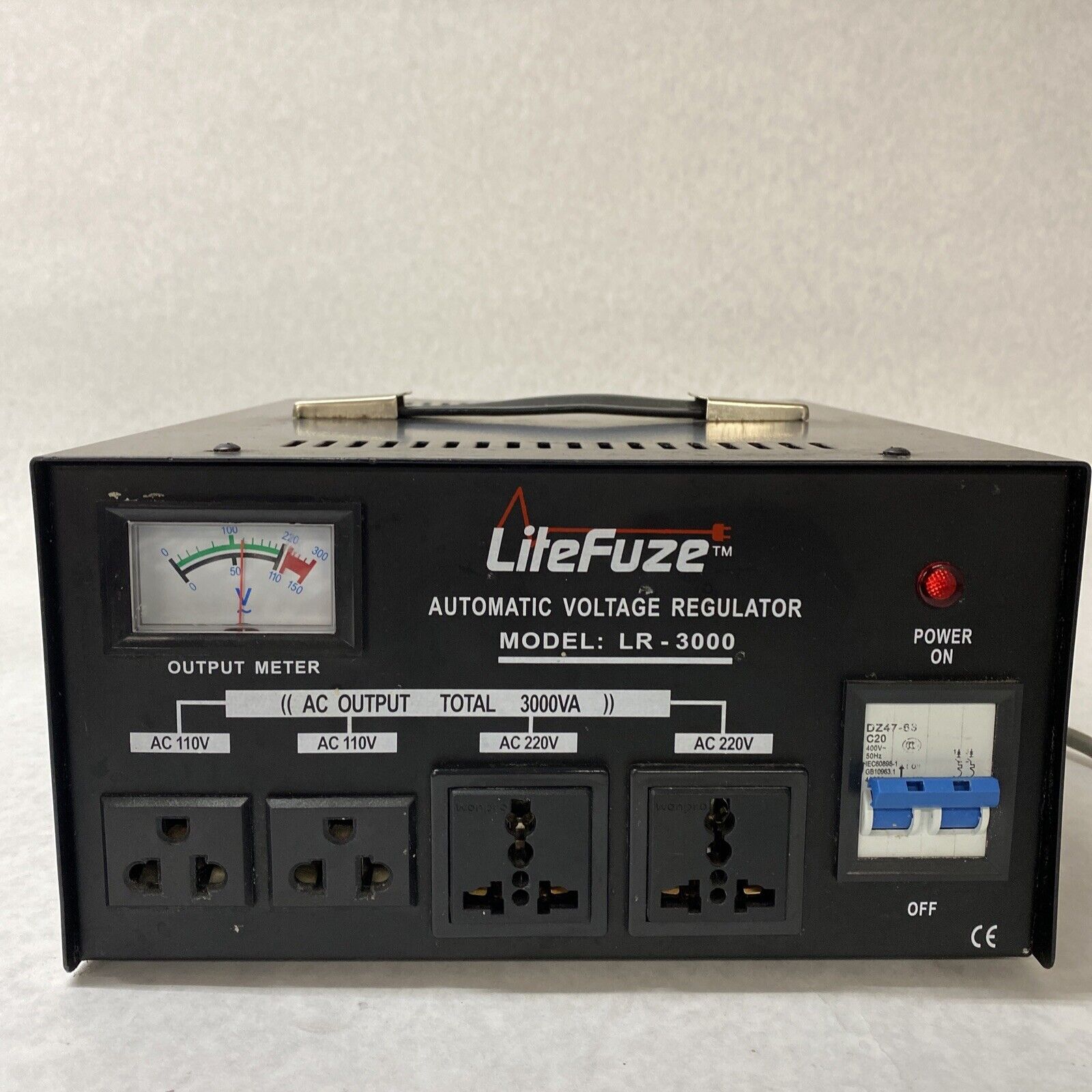 LiteFuze LR-3000UP 3000 Watt Voltage Converter Transformer
