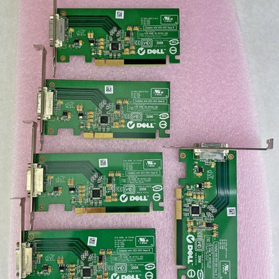 Lot of 5 Dell 0FH86 KH276 0KH276 Sil 1364A ADD2-N PCIe DVI-D full height GPU