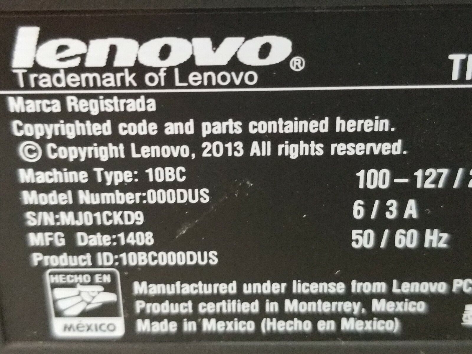 Lenovo ThinkCentre M73z 20" AIO Intel Core i3-4130 3.40GHz 4GB RAM No HDD No OS