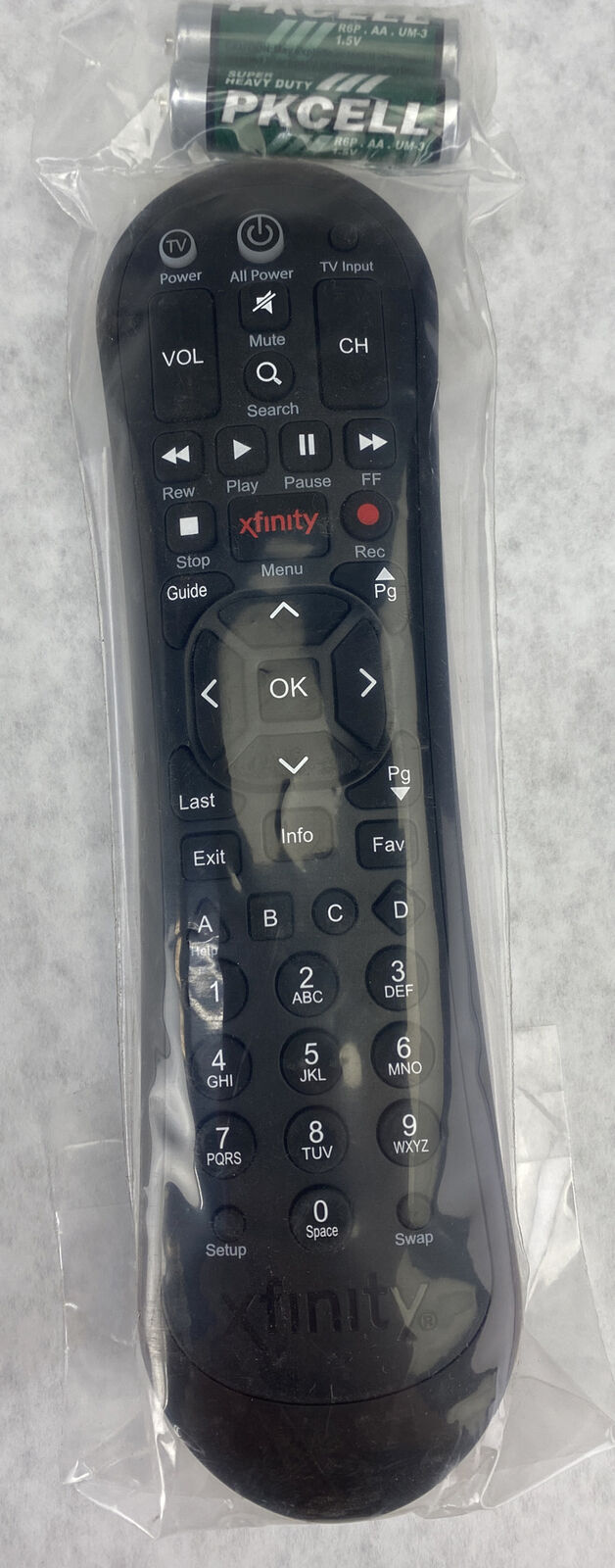OEM Comcast Xfinity XR2 v3-R cable box TV remote control