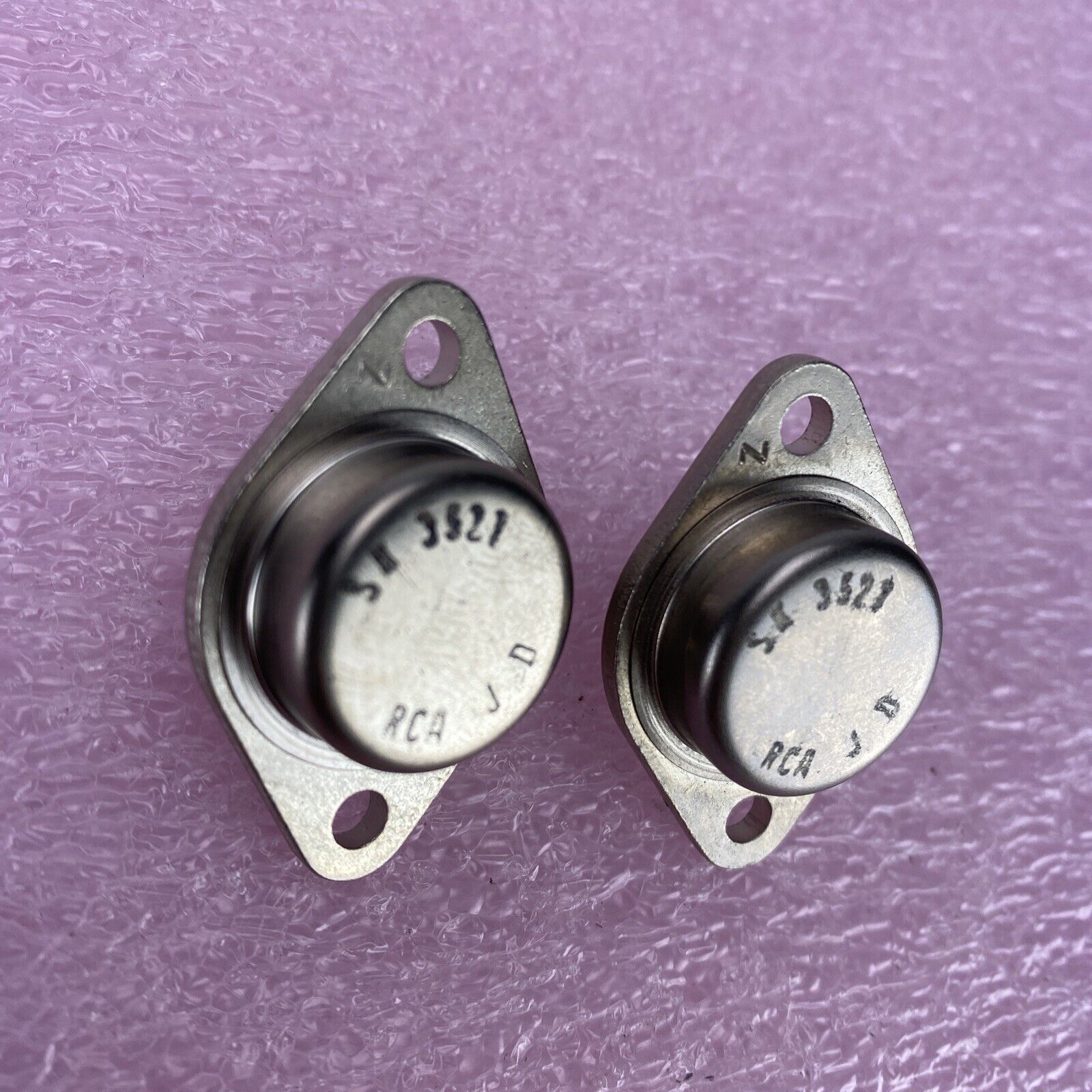 Lot of 2 RCA SK3527 JD 2 Pin Bipolar Power Transistor