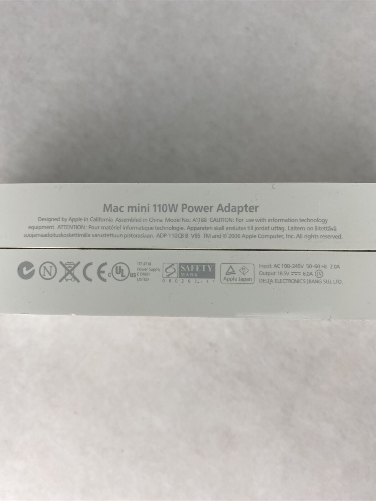 Lot( 5 ) Apple A1188 Mac Mini Intel 110W 18.5V 6A Power Supply 2006-2009