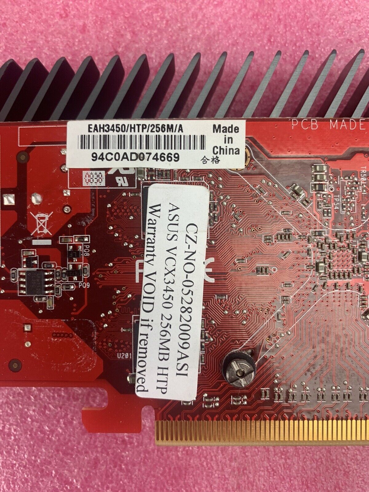 ASUS EAH3450/HTP/256M Radeon HD 3450 256MB GDDR2 Graphics Card