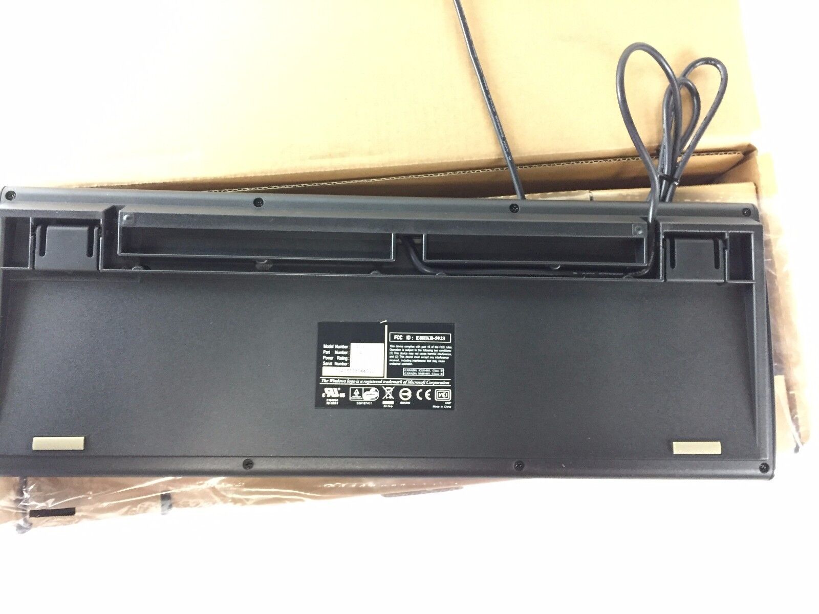 Wyse 7701413-01L PS2 Keyboards Black US Lot of (2)