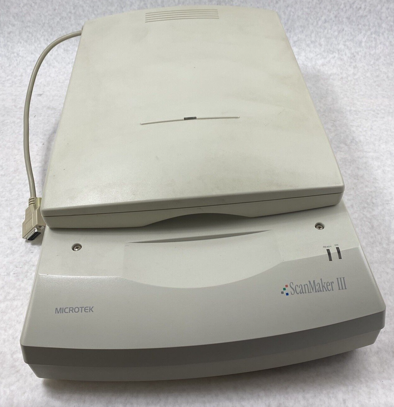 Microtek MRS-1200F36 ScanMaker III Flatbed Scanner DB15 Parallel Port UNTESTED