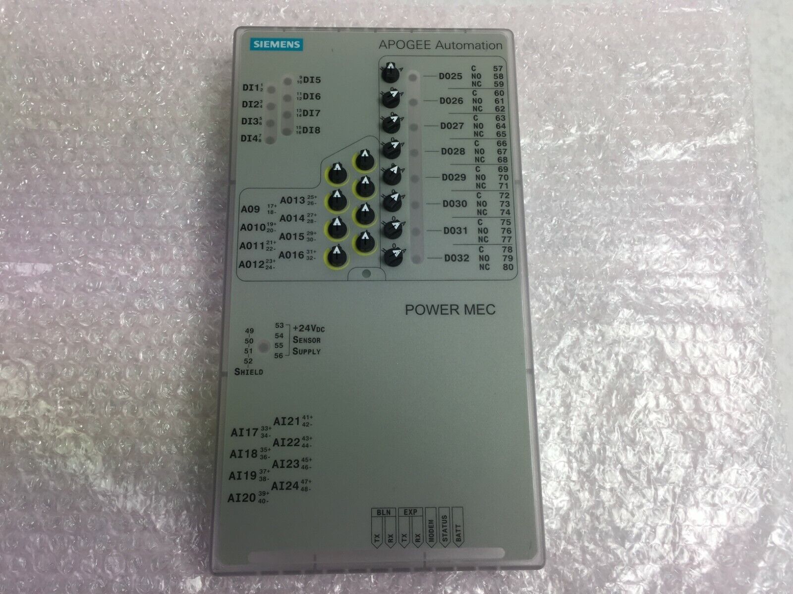 SIEMENS APOGEE Automation Power Mec   Front Cover ONLY